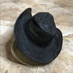 pair of cowboy hats